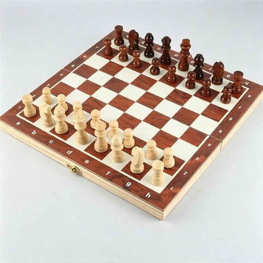 Magnetic Folding Wooden Chess Set | Portable Travel Chess Board