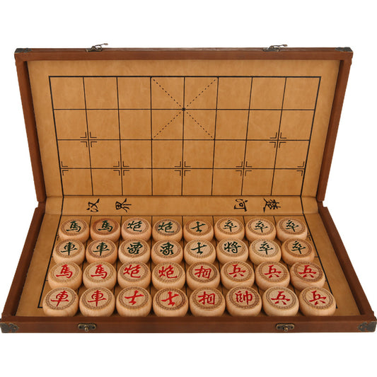 Chinese Chess Set with Folding Board - Beechwood Xiangqi