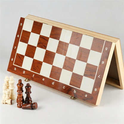 Magnetic Folding Wooden Chess Set | Portable Travel Chess Board