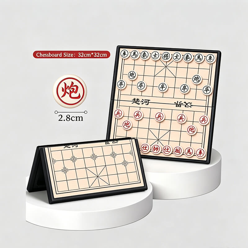 Magnetic Xiangqi (Chinese Chess) Set with Foldable Board