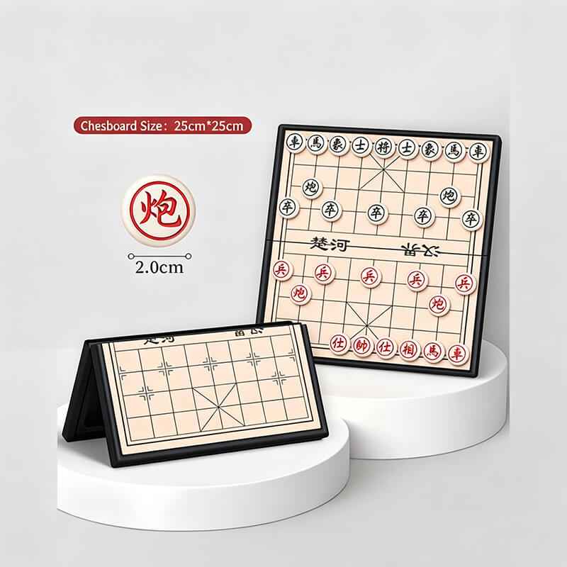 Magnetic Xiangqi (Chinese Chess) Set with Foldable Board
