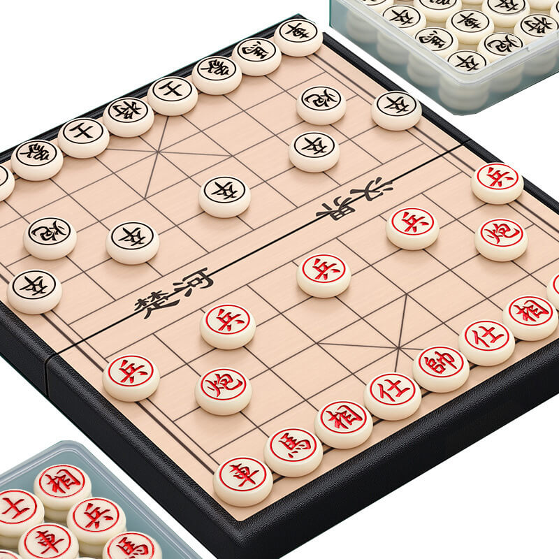Magnetic Xiangqi (Chinese Chess) Set with Foldable Board