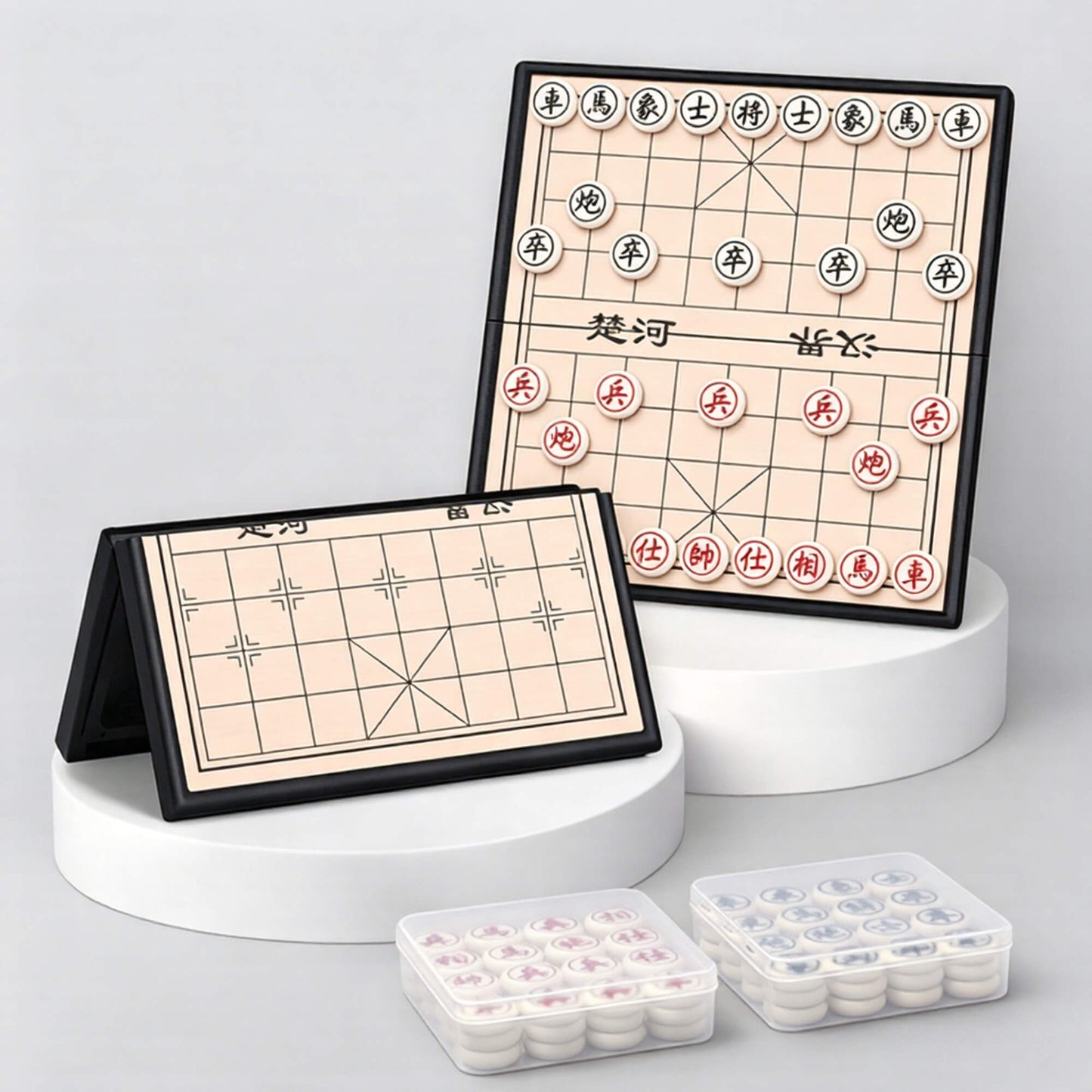 Magnetic Xiangqi (Chinese Chess) Set with Foldable Board