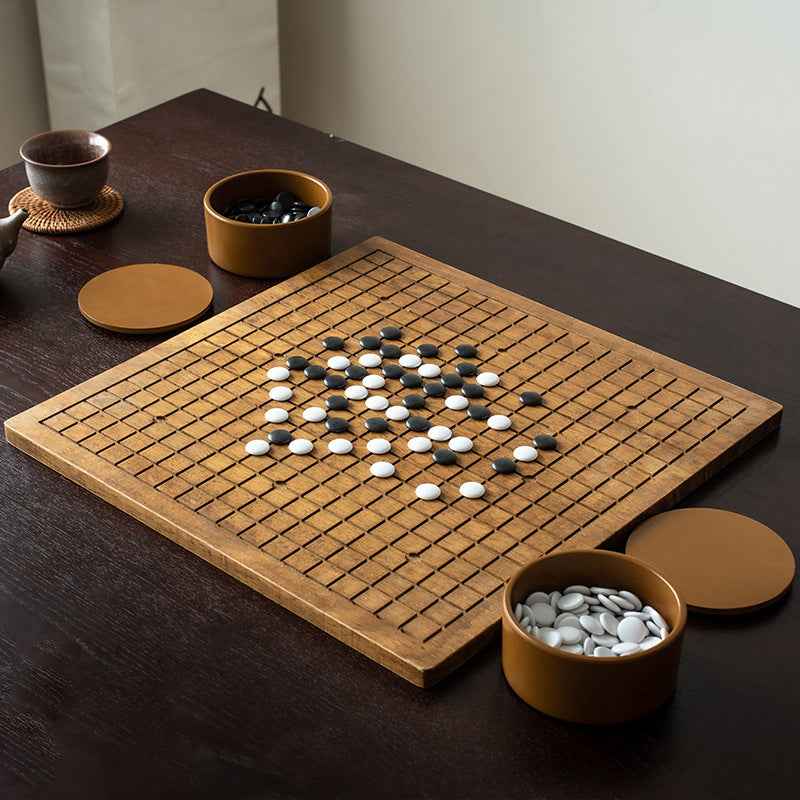 Solid Wood Go Board Set 19x19 | Weiqi Board for Beginners