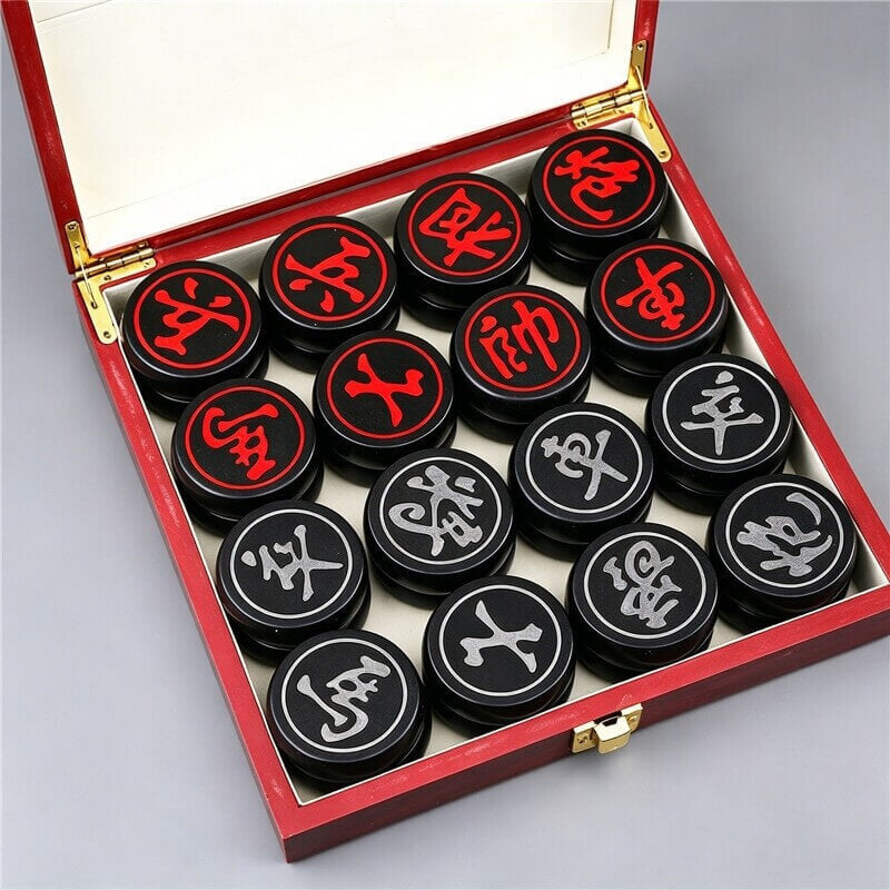 Xiangqi Chinese Chess Set Leather Board