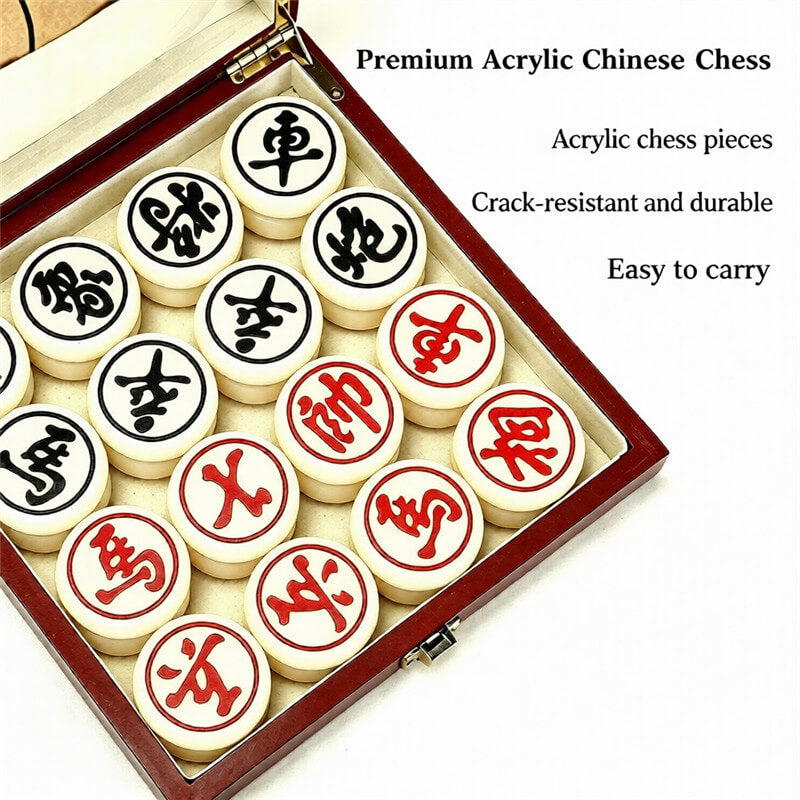 Xiangqi Chinese Chess Set Leather Board