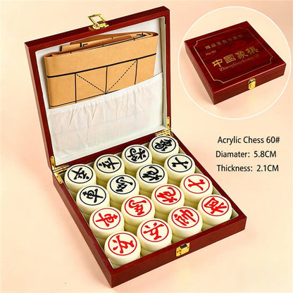 Xiangqi Chinese Chess Set Leather Board