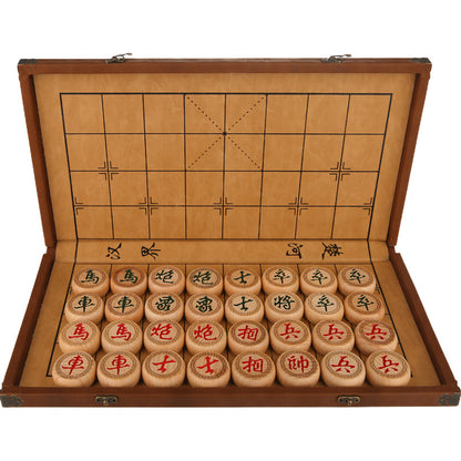Chinese Chess Set with Folding Board - Beechwood Xiangqi