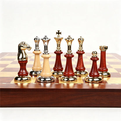 Best Wooden Drawer Chess Set with Metal Chess Pieces