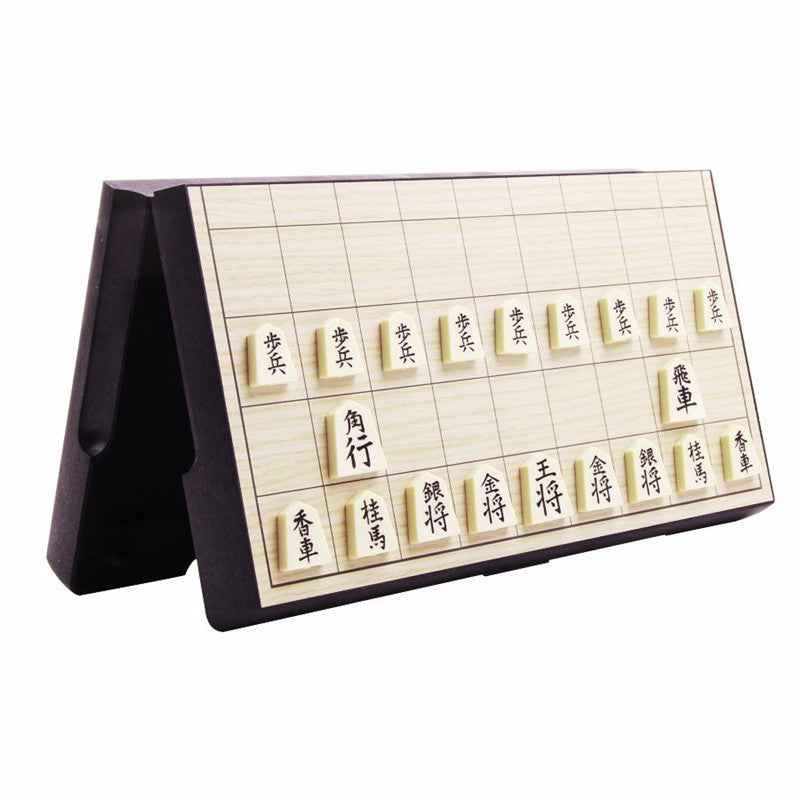 Foldable Japanese Shogi Board Sets with Magnetic Pieces