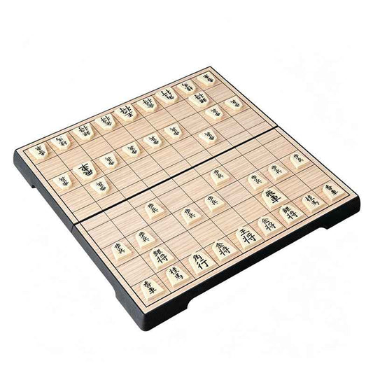 Foldable Japanese Shogi Board Sets with Magnetic Pieces