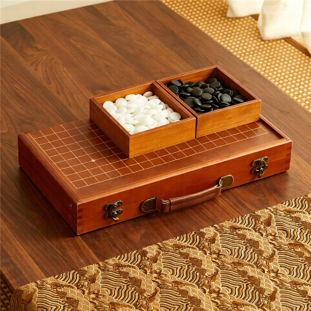 Folding Go Board Set – Premium Solid Wood 19x19 Go Board
