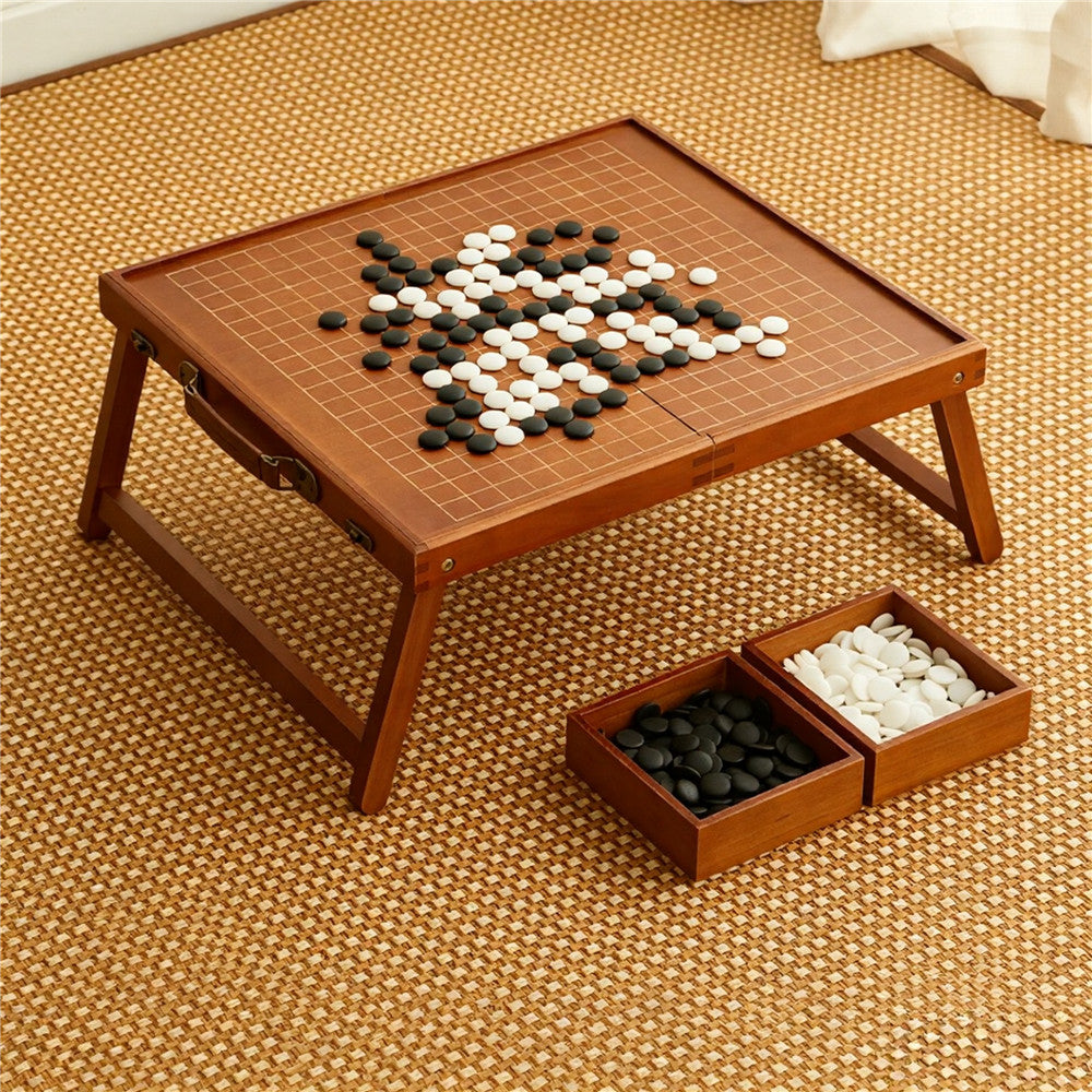 Folding Go Board Set – Premium Solid Wood 19x19 Go Board