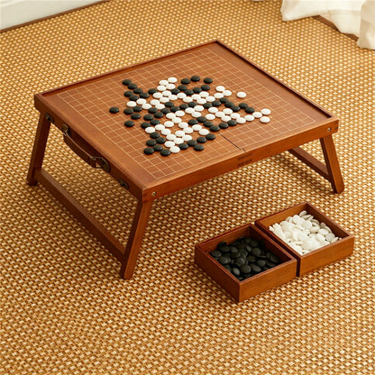 Folding Go Board Set – Premium Solid Wood 19x19 Go Board