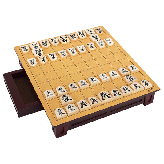 Japanese Shogi Set with Drawer Storage
