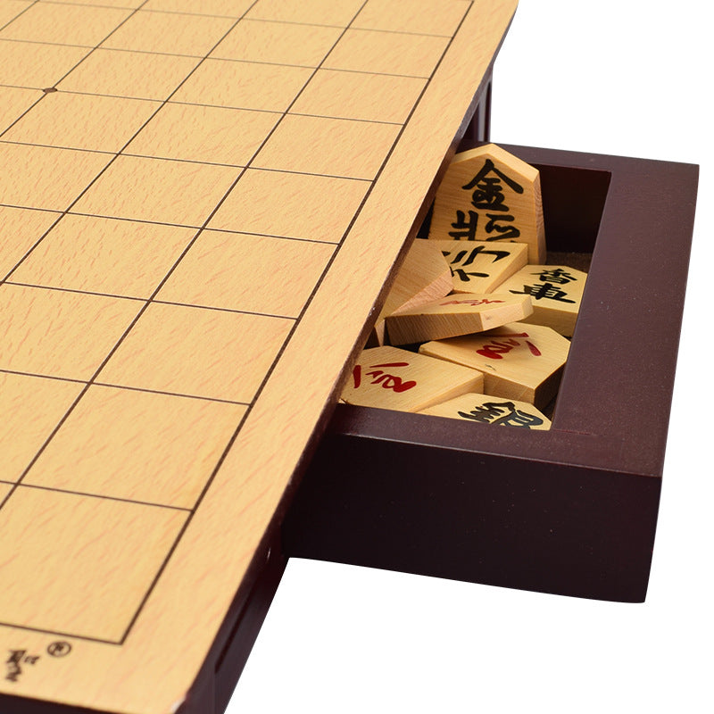 Japanese Shogi Set with Drawer Storage