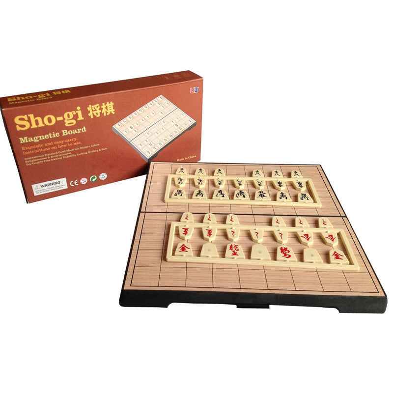 Magnetic Shogi Set Foldable Japanese Chess Travel Board
