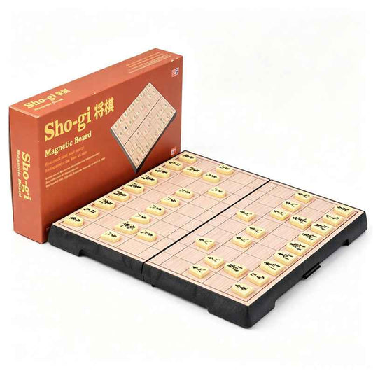 Magnetic Shogi Set Foldable Japanese Chess Travel Board