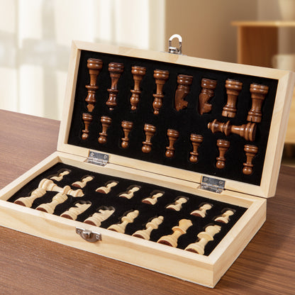 Magnetic Wooden Folding Chess Set | Travel Chess Board