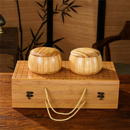 Portable Folding Go Board Set | Solid Wood Travel Go Set