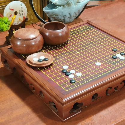 Premium Solid Wood Go Board Set | Yunzi Weiqi Stones