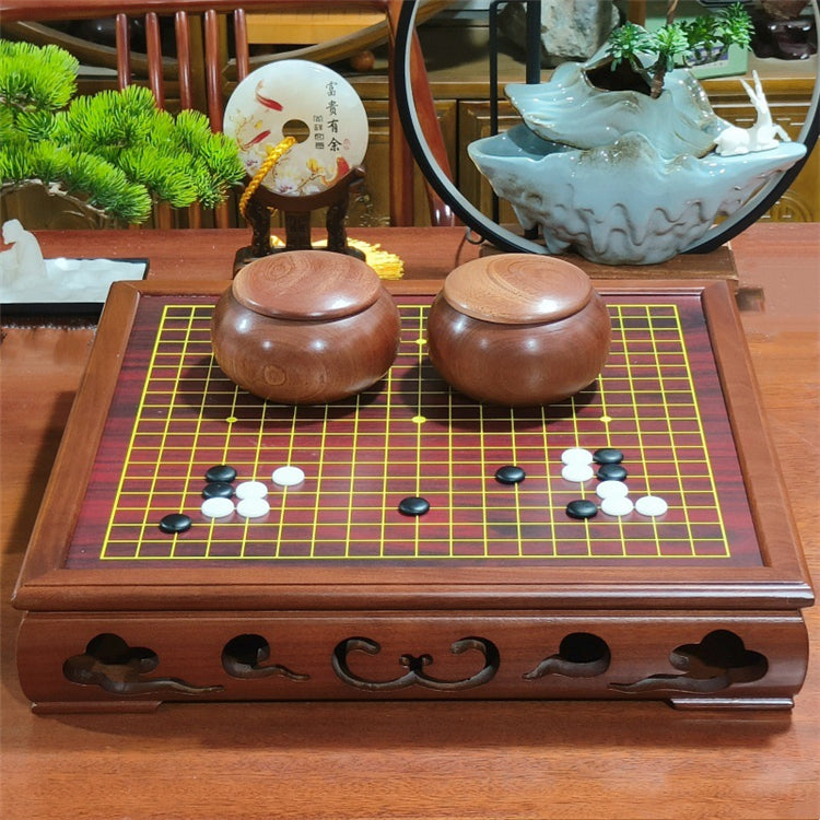 Premium Solid Wood Go Board Set | Yunzi Weiqi Stones