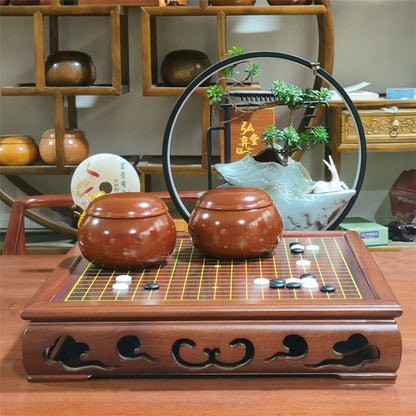 Premium Solid Wood Go Board Set | Yunzi Weiqi Stones