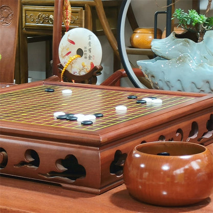 Premium Solid Wood Go Board Set | Yunzi Weiqi Stones