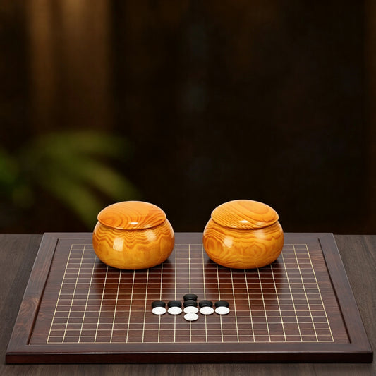 Premium Wooden Go Board & Yunzi Stone Go Set