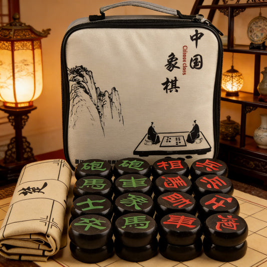 자단목 중국 장기 세트 | 수공예 각인 상기(Xiangqi)